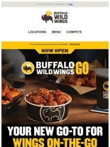 Buffalo Wild Wings GO – now open in Bronx， NY – Co-op City!