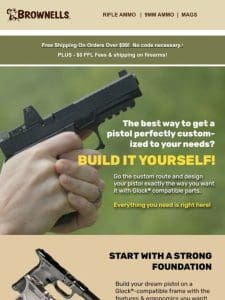 Build your CUSTOM handgun w/ Glock? Parts