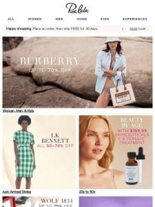 Burberry Up to 70% Off. Check this out ?