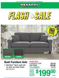 Bush Furniture Chaise ONLY $149 After Rebate*!