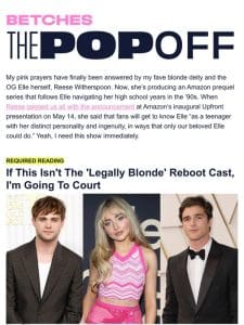 Busy thinking about the ‘Legally Blonde’ reboot