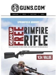 Buy A Rifle， Get One Free – Springfield Armory Model 2020 Gear Up