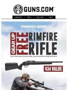 Buy a Rifle， Get One Free – Springfield Armory Model 2020 Gear Up