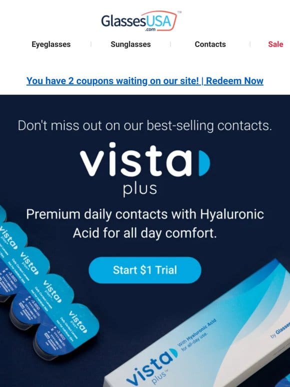 Buy those Vista Plus now for 30% off， before it’s too late