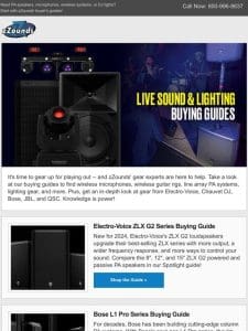 Buying Guides: Live Sound + Lighting