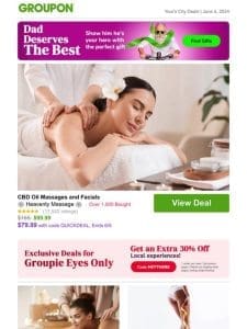 CBD Oil Massages and Facials