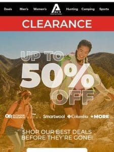 CLEARANCE | Up to 50% Off!