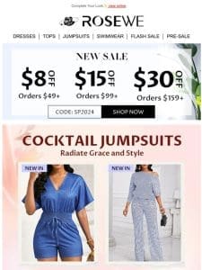 COCKTAIL JUMPSUITS， have a look??