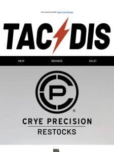 CRYE PRECISION NEW ARRIVALS & G3 RESTOCK