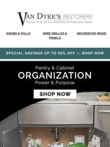 ? Cabinet Organization Solutions