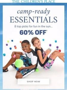 Camp Essentials inside (save 60%!)