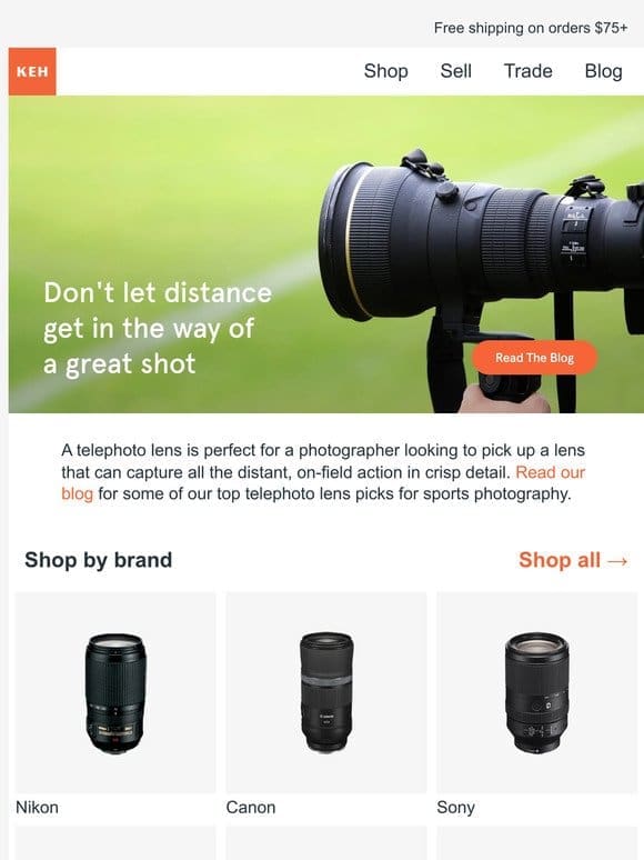 Capture the winning moment with telephoto lenses ?