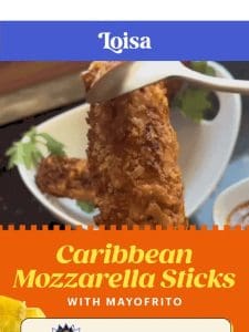 Caribbean Mozzarella Sticks
