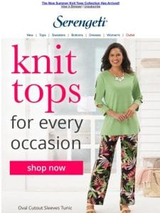 Casual & Dressy Knit Tops Perfect for Summer ~ Shop Now