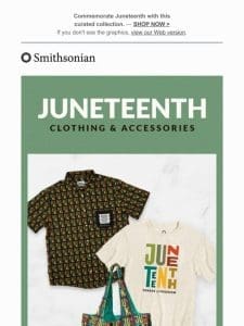 Celebrate Juneteenth with our clothing and book collections