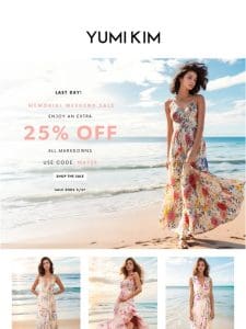 Celebrate Memorial Day + Extra 25% OFF All Markdowns