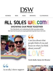 Celebrate Pride with DSW ?? ? ? ? ? ?