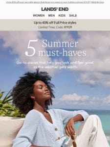 Check out our Top 5 Summer Must-Haves!