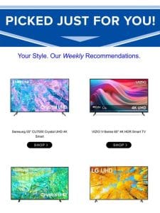 Check out the Samsung 55″ CU7000 Crystal UHD 4K Smart TV & more…