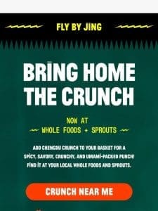 Chengdu Crunch NOW @ Sprouts + Whole Foods ??