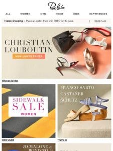 Christian Louboutin: Now-Lower Prices ? Women’s Sidewalk Sale