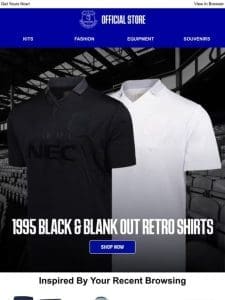 Classic Revival: 1995 Black & Blank Out Retro Shirts