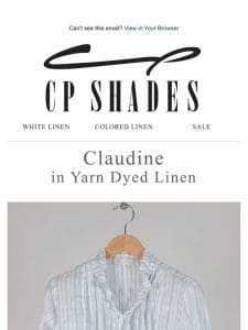 Claudine in Yarn Dyed Linen