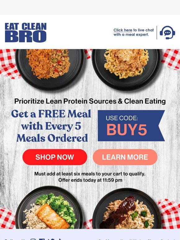 Clean Eating & A FREE Meal? We have you covered!
