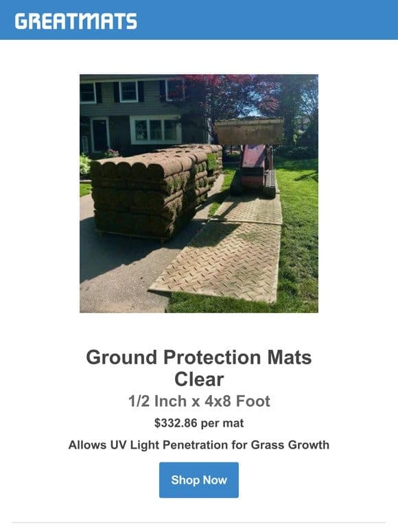 Clear Ground Protection Mats for Cleaner Worksites ??
