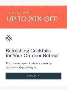 Cocktails for Your Outdoor Oasis