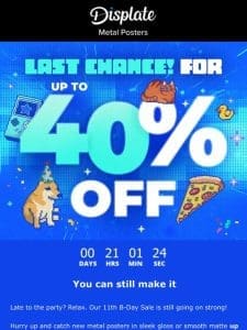 ??? Collector， last chance for 40% OFF!