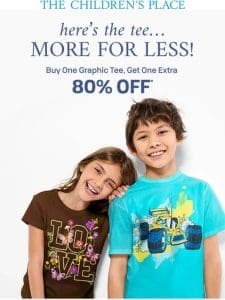 Comin’ in   BOGO Extra 80% OFF Graphic Tees