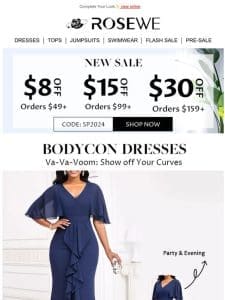 Confident silhouette， Irresistible Bodycon Dresses! ?