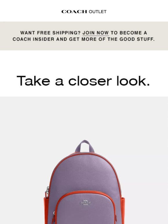 Congrats: The Court Backpack In Colorblock Is ALMOST Yours!