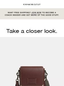 Congrats: The Lucas Crossbody Is ALMOST Yours!