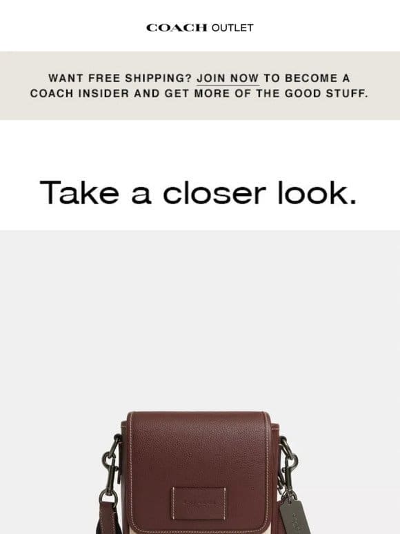 Congrats: The Lucas Crossbody Is ALMOST Yours!