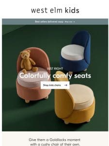 Cool & colorful chairs， just their size