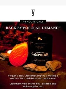 Crackling Campfire is BACK!