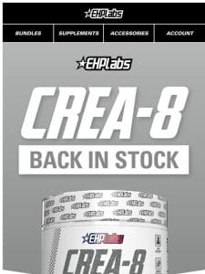 Crea-8 is BACK IN STOCK!!