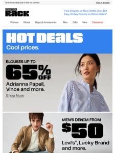 Cute blouses up to 65% off