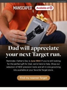 Dad approved gifts available at Target