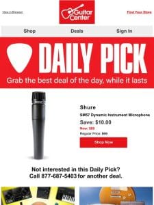 Daily Pick: Uncover your deal of the day