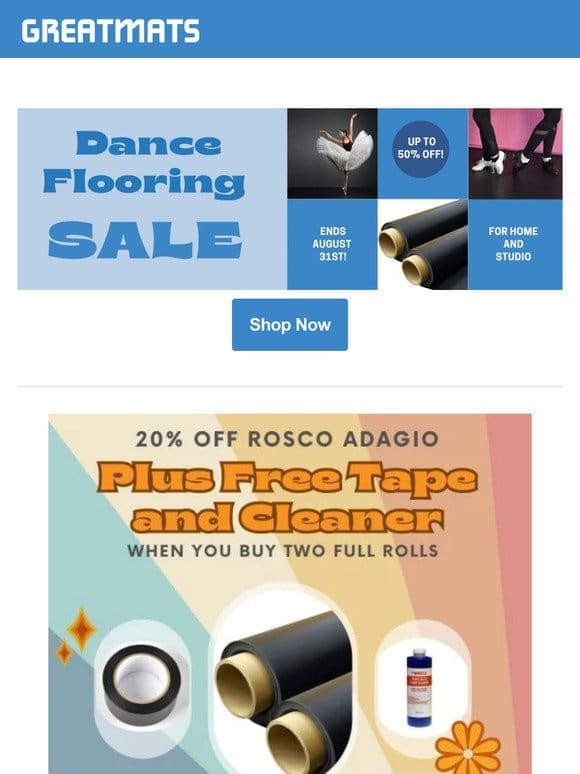 Dance on a Dime: Up to 50% Off Select Floors + Special Rosco Offer ?