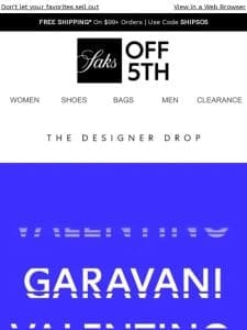 Designer Drop: Valentino Garavani up to 75% OFF