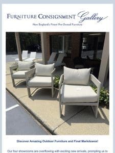 Discover Amazing Outdoor Furniture and Final Markdowns!
