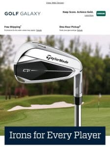 Discover the ideal irons to upgrade your ball striking