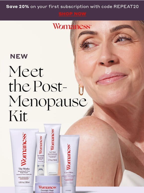 Discover the new post-menopausal secret…