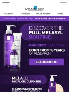 Discover the newest skincare innovation， powered by Melasyl