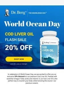 Dive into Savings! 20% Off Dr. Berg Cod Liver Oil Today