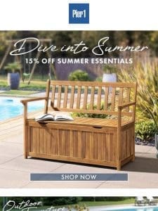 Dive into Summer 15% Off Summer Essentials!